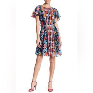 Anthropologie Eva Franco Ferrari Embroidered Floral Dress